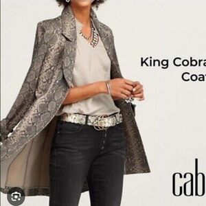 Cabi King Cobra Coat. Great stretch. Perfectly tailored. Small EUC